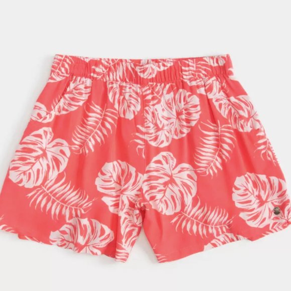 ROXY ho hey girls pink combo floral shorts - Picture 1 of 4
